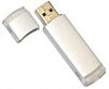 VF-604 алюминиевая флешка с пластиковыми вставками Серебристая 16GB
