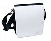 Сумка на длинном ремне маленькая, черная со сменным белым отворотом для сублимации (d=22.0 x 18.0 см) Сумка на длинном ремне маленькая, черная со сменным белым отворотом для сублимации (d=22.0 x 18.0 см)